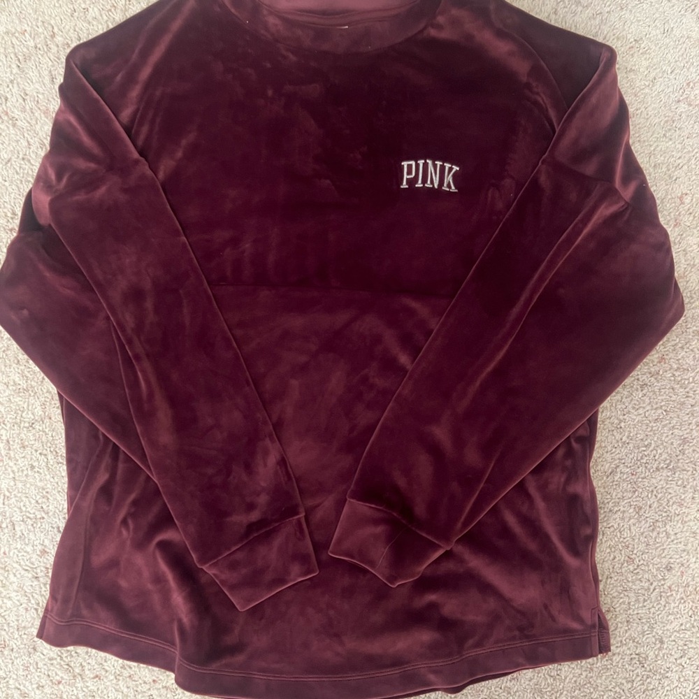Velvet PINK crewneck